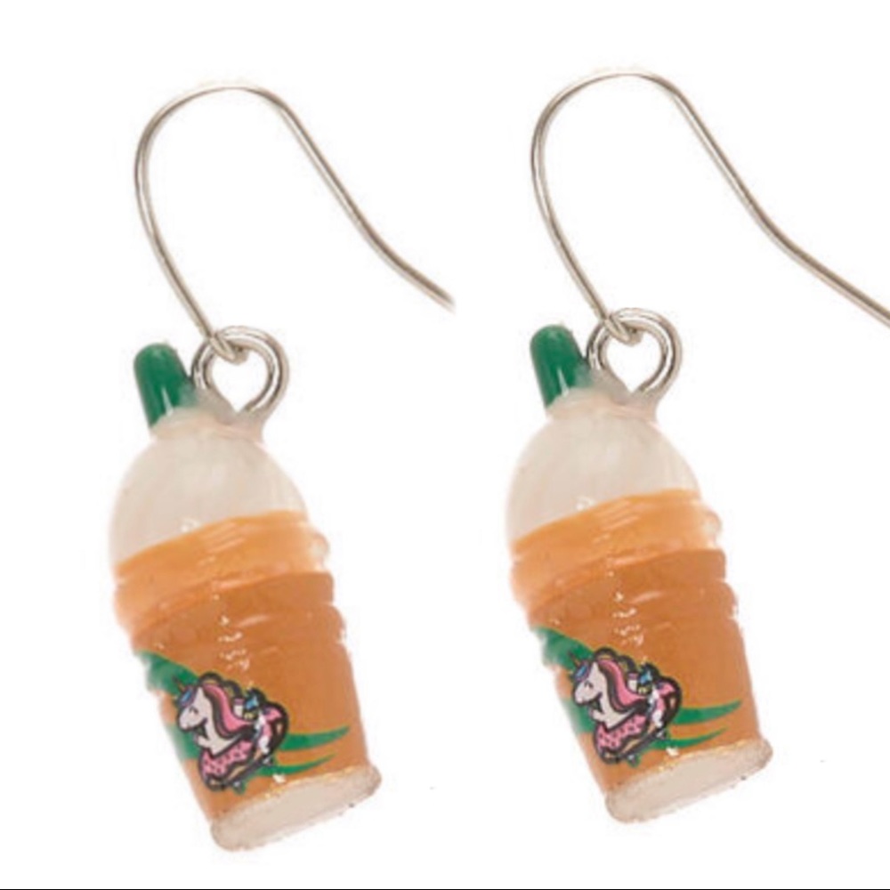 Frappuccino Drop Earrings Unicorn Frappe 1”